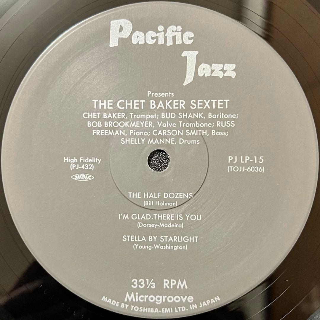 Chet Baker Sextet LP Japan Reissue Pacific Jazz TOJJ-6036 Jazz Vinyl Record