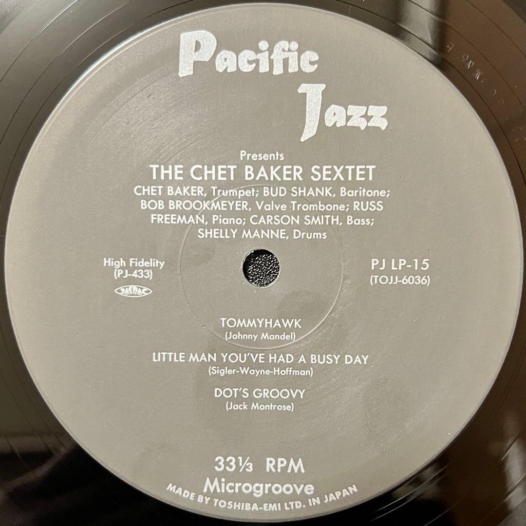 Chet Baker Sextet LP Japan Reissue Pacific Jazz TOJJ-6036 Jazz Vinyl Record