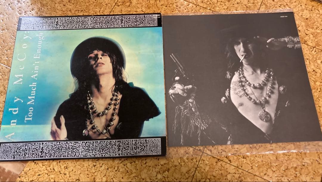 Andy McCoy - Too Much Ain't Enough Vinyl LP Japan 1988 Hanoi Rocks Guitarist