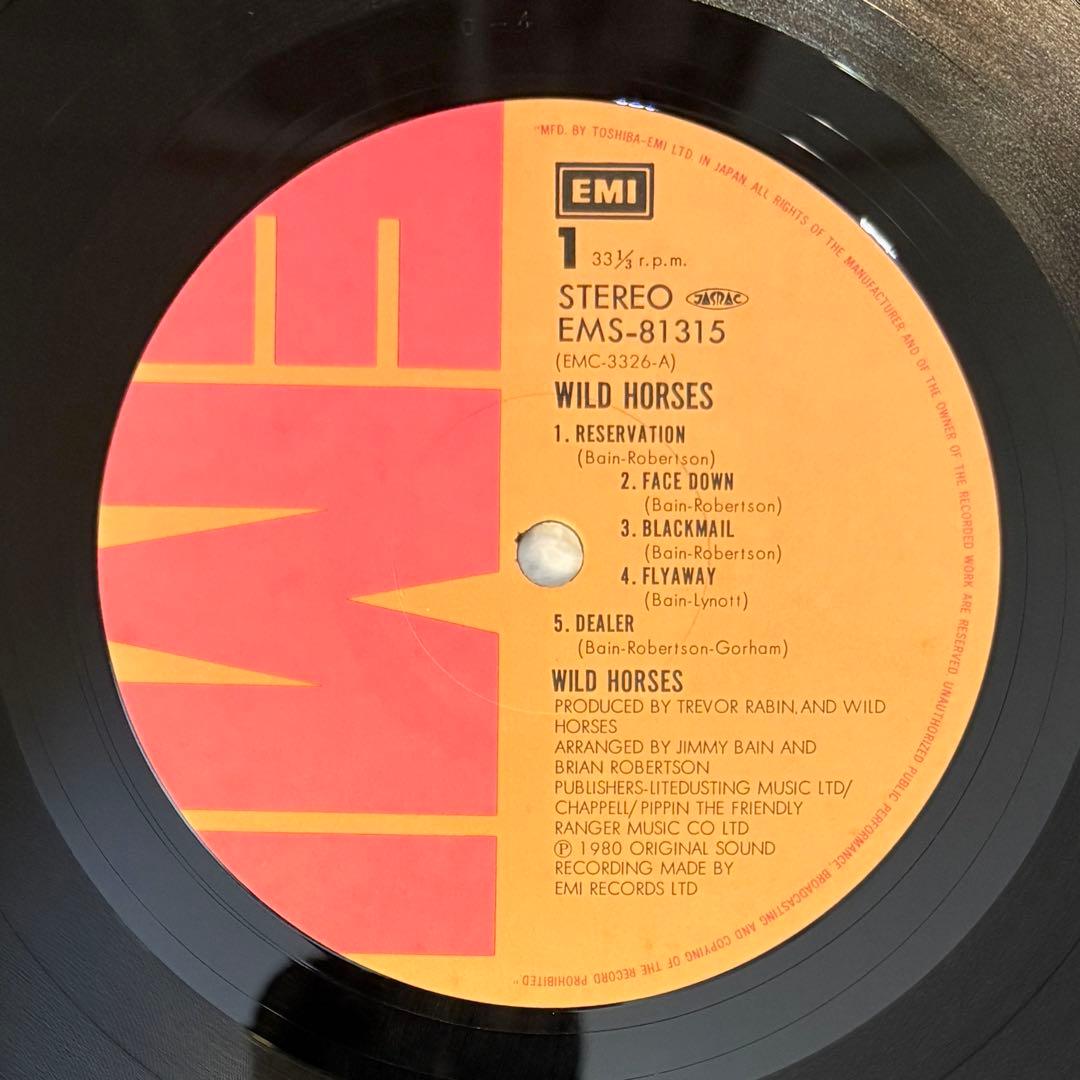 WILD HORSES The First Album LP 1980 Japan Original w/ OBI Hard Rock