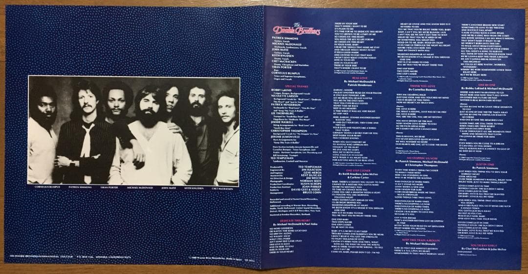 The Doobie Brothers One Step Closer LP Japan 1980 AOR Vinyl with Obi & Insert