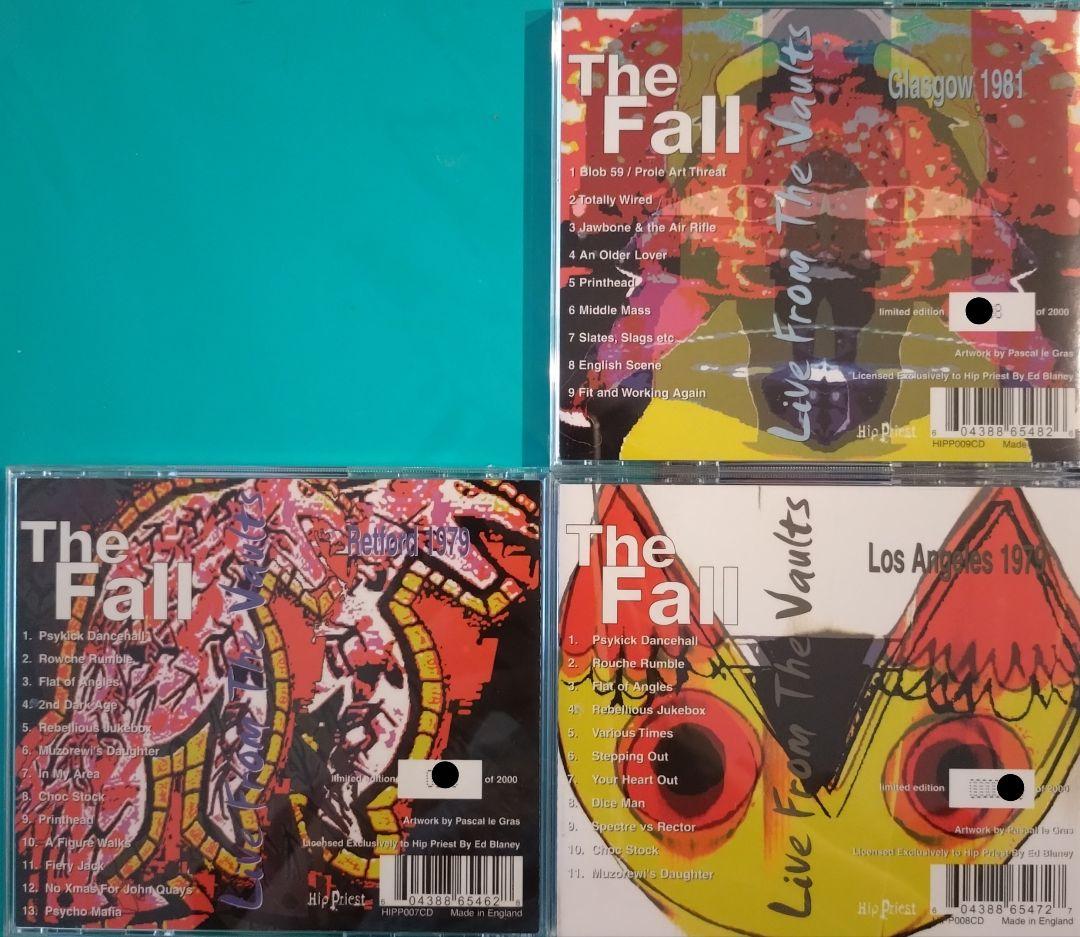 The Fall Live From The Vaults 3CD Set Retford 1979 Los Angeles 1979 Glasgow 1981