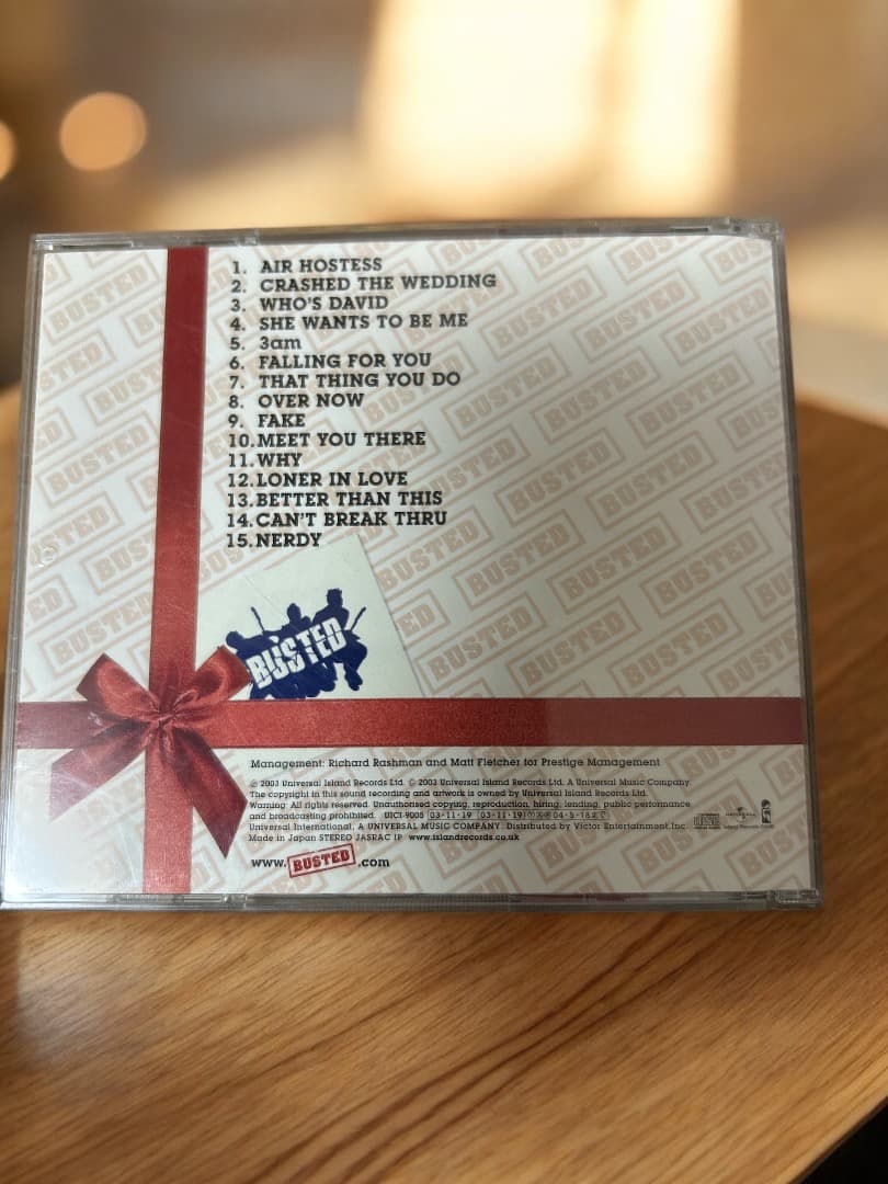 Busted - A Present For Everyone CD+DVD Japan Press with OBI Limited Edition
