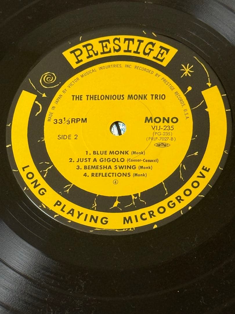 Thelonious Monk Trio - S/T Japan Vinyl LP Prestige Jazz Golden 50 Series VIJ-235