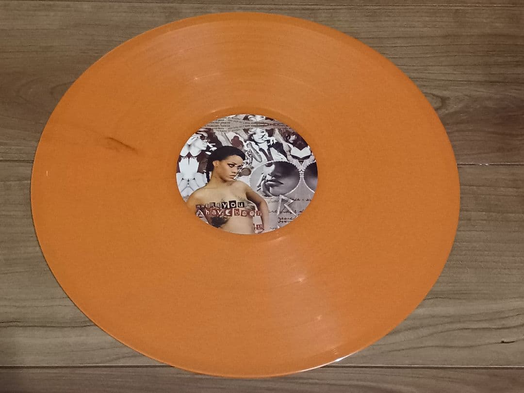 Rihanna - Where Have You Been Remixes 12" Orange Vinyl Record Electronic Pop