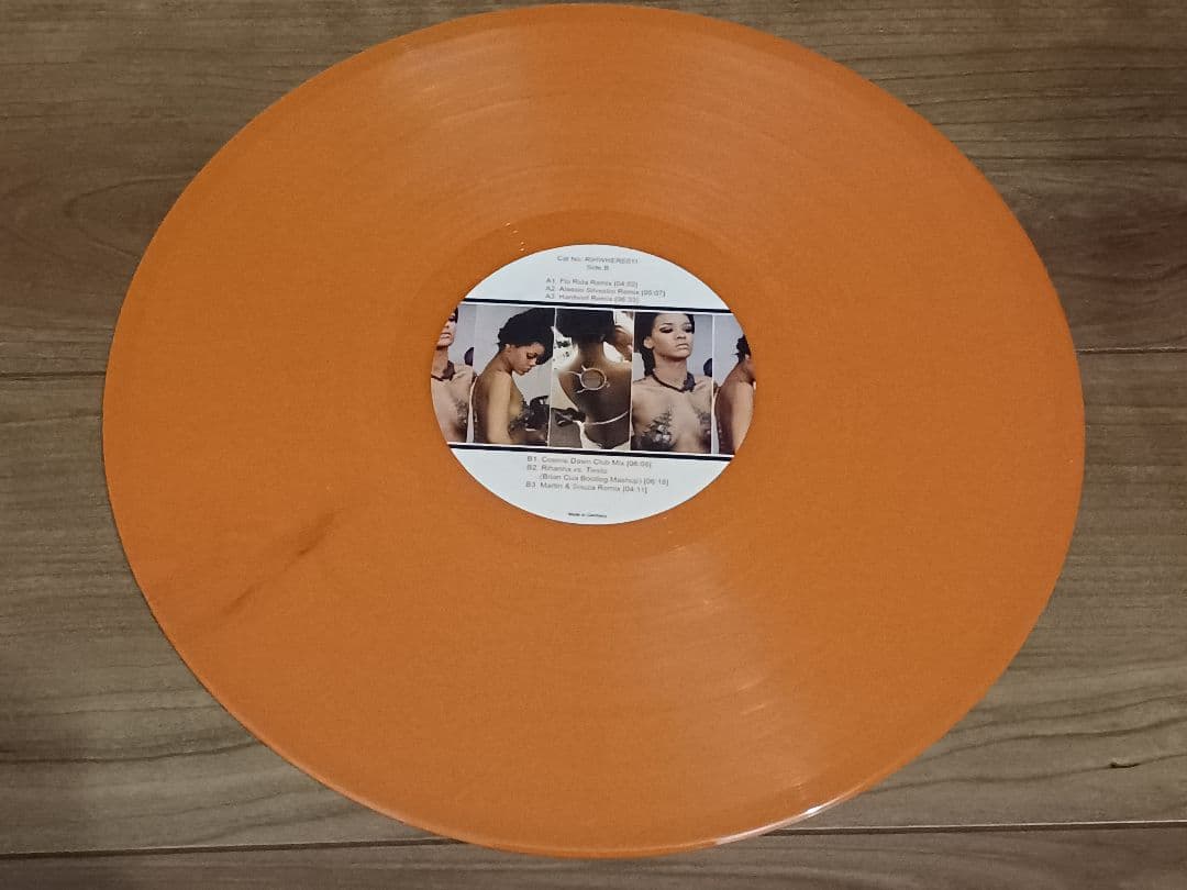 Rihanna - Where Have You Been Remixes 12" Orange Vinyl Record Electronic Pop