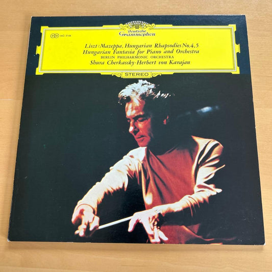 Shura Cherkassky Hand-Signed Liszt Mazeppa Karajan Berlin Philharmonic Japan LP