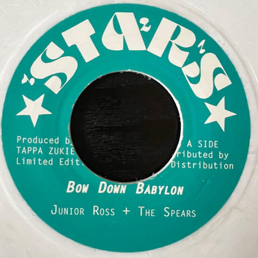 Junior Ross & The Spears - Bow Down Babylon 7" Vinyl Tappa Zukie Roots Reggae
