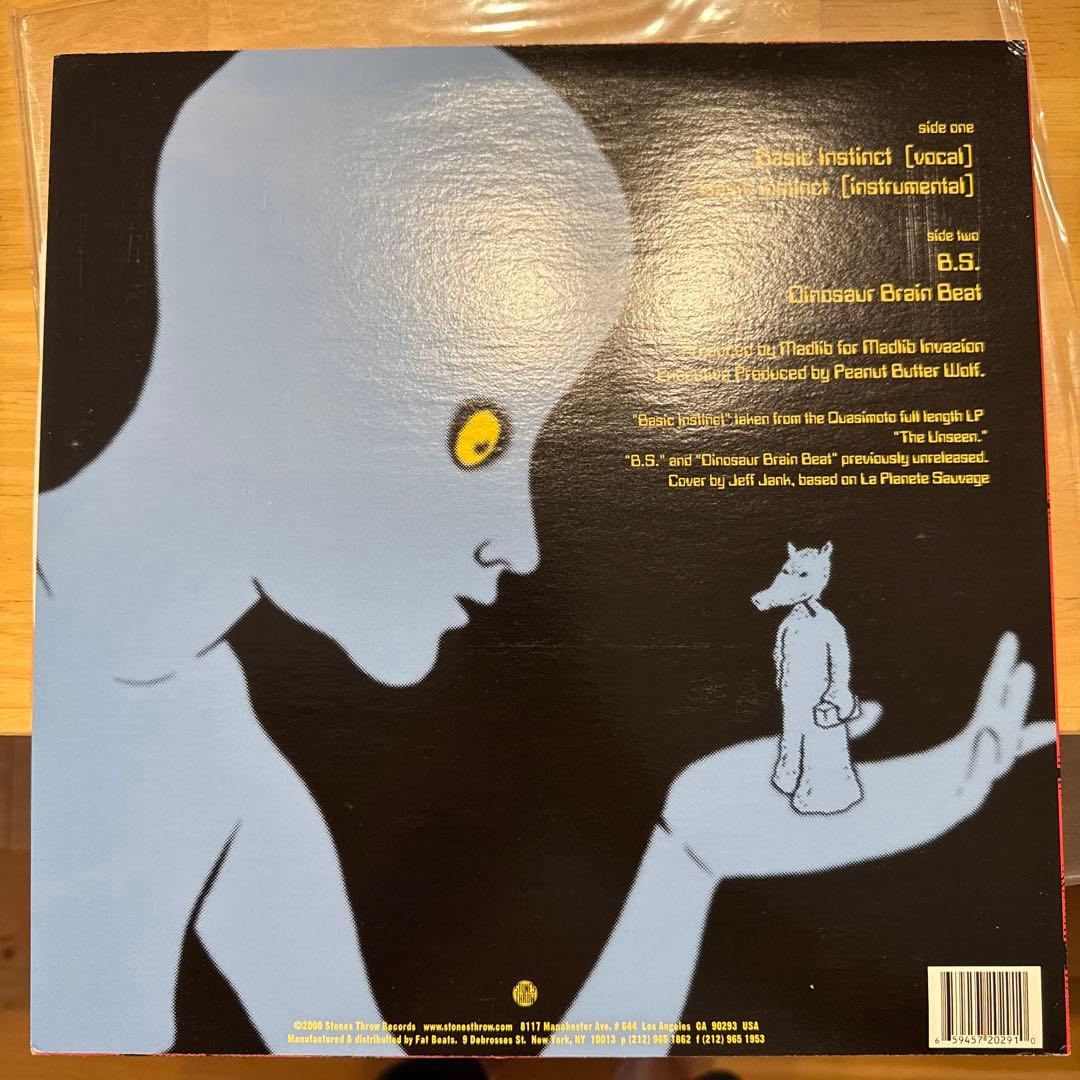 Quasimoto - Basic Instinct 12" Vinyl Original Stones Throw STH2029 Hip Hop