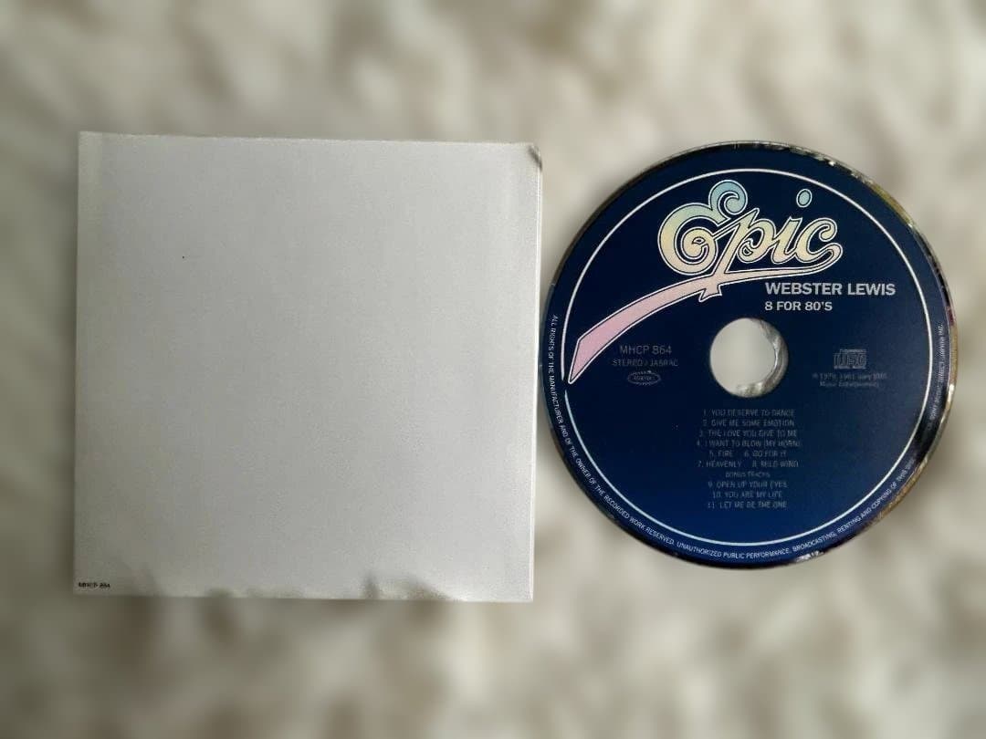 Webster Lewis 8 For The 80's CD Japan Press w/ OBI Limited Edition 2005