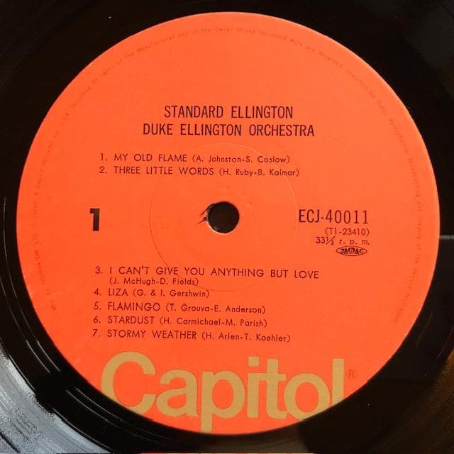 Duke Ellington - Standard Ellington LP Vinyl Japan ECJ-40011 Jazz w/ Obi