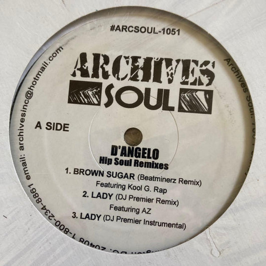D'Angelo - Hip Soul Remixes 12" EP - DJ Premier, Beatminerz, Erick Sermon Japan