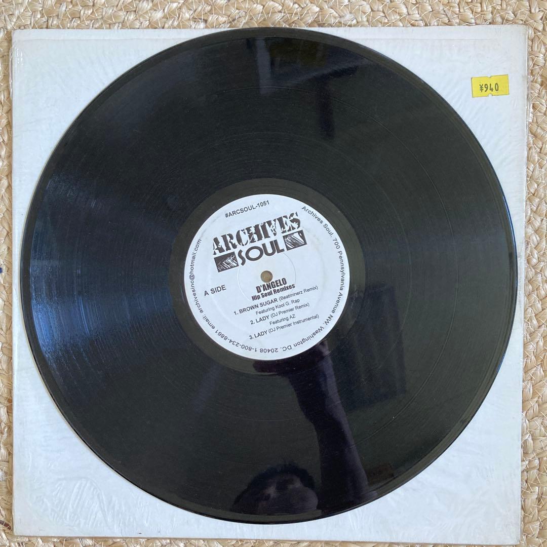 D'Angelo - Hip Soul Remixes 12" EP - DJ Premier, Beatminerz, Erick Sermon Japan