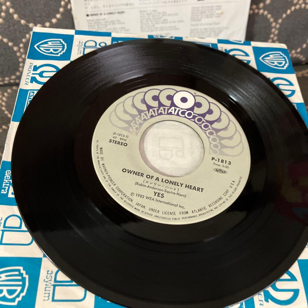 YES Owner Of A Lonely Heart 7-inch 45 RPM Vinyl Single Japan P-1813