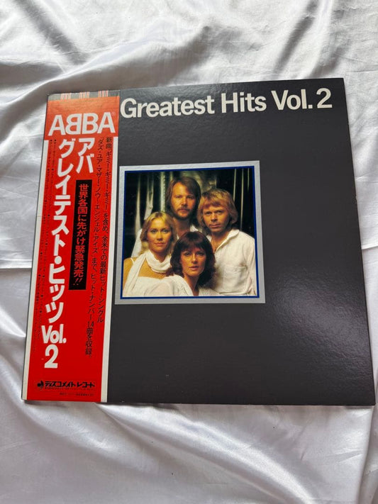 ABBA Greatest Hits Vol. 2 Vinyl LP Japan Pressing With Obi Strip