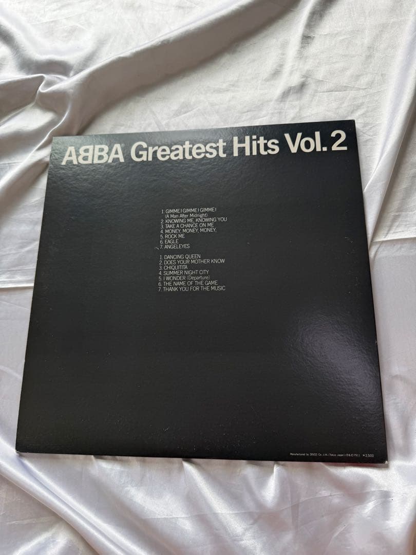 ABBA Greatest Hits Vol. 2 Vinyl LP Japan Pressing With Obi Strip