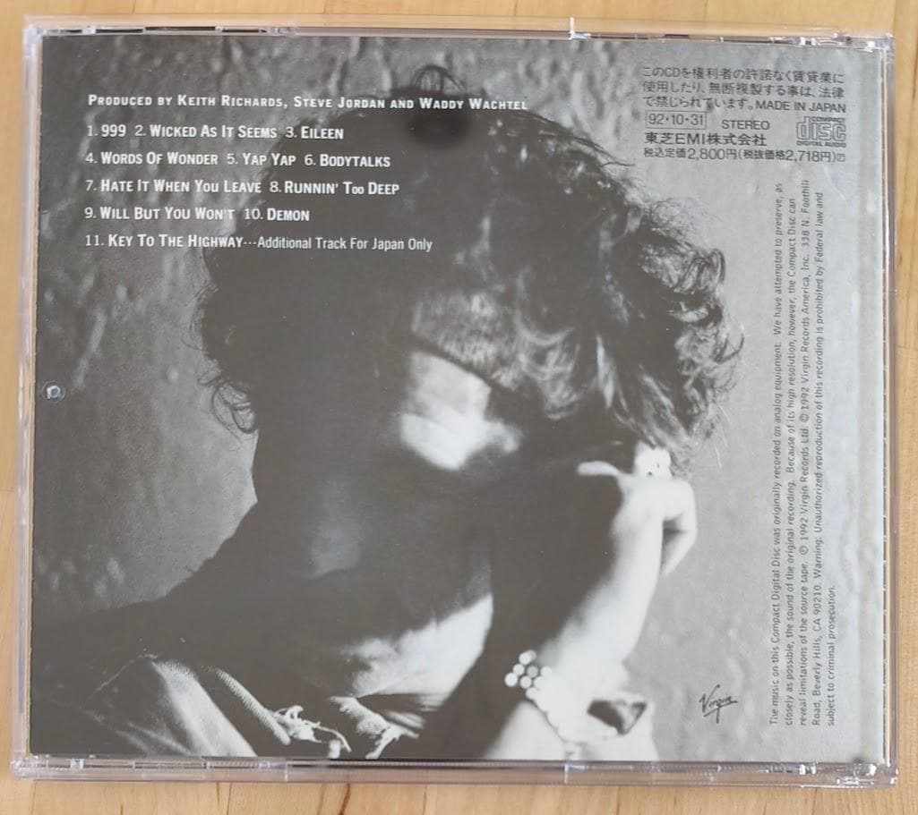 Keith Richards Main Offender CD Japan Press with OBI 1992 Bonus Track VJCP-28130