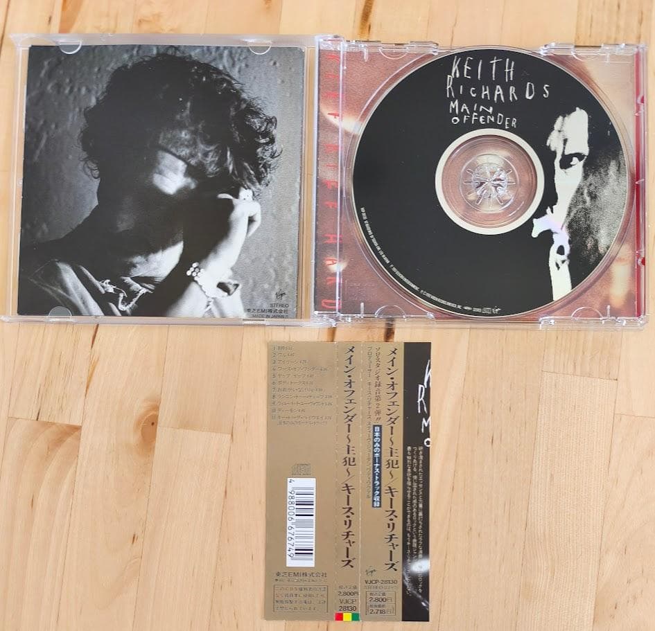 Keith Richards Main Offender CD Japan Press with OBI 1992 Bonus Track VJCP-28130