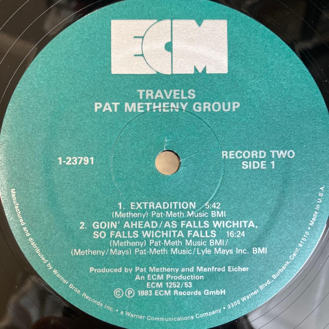 Pat Metheny Group - Travels 2LP Live Jazz Fusion ECM 1983 US Pressing