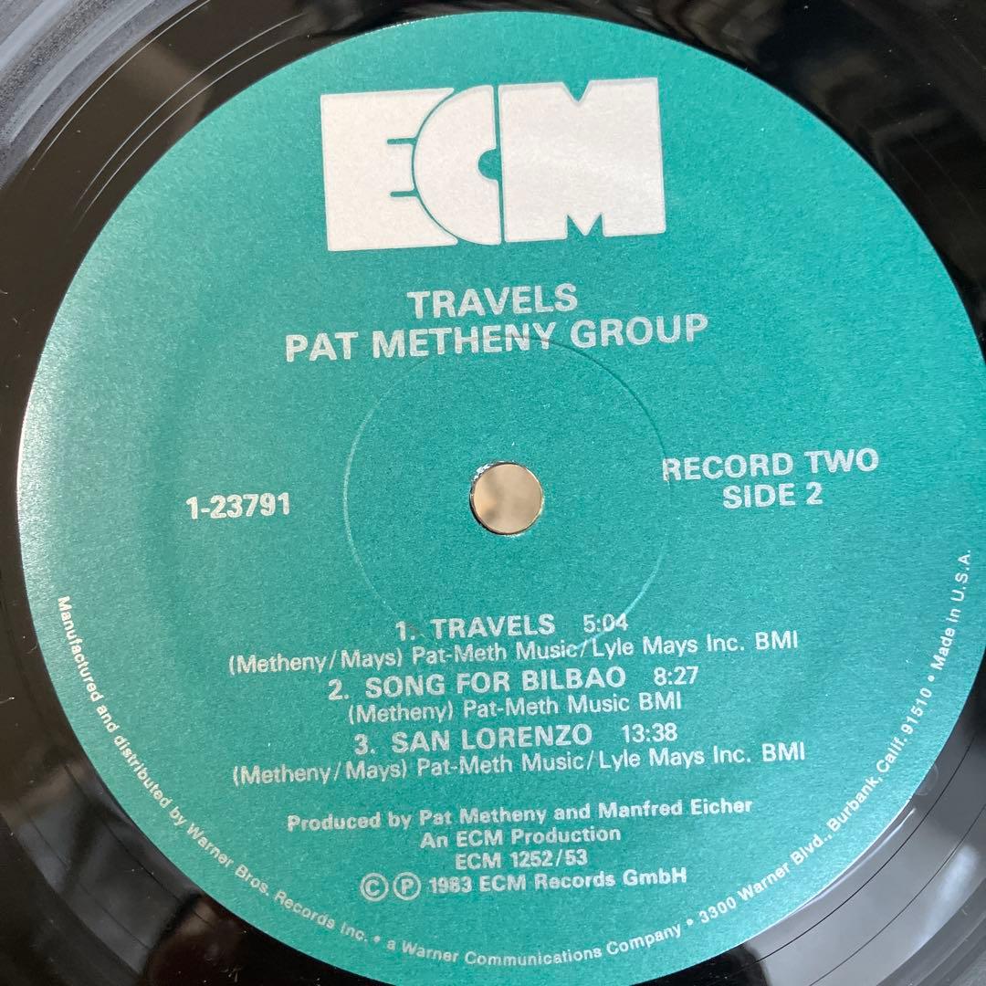 Pat Metheny Group - Travels 2LP Live Jazz Fusion ECM 1983 US Pressing