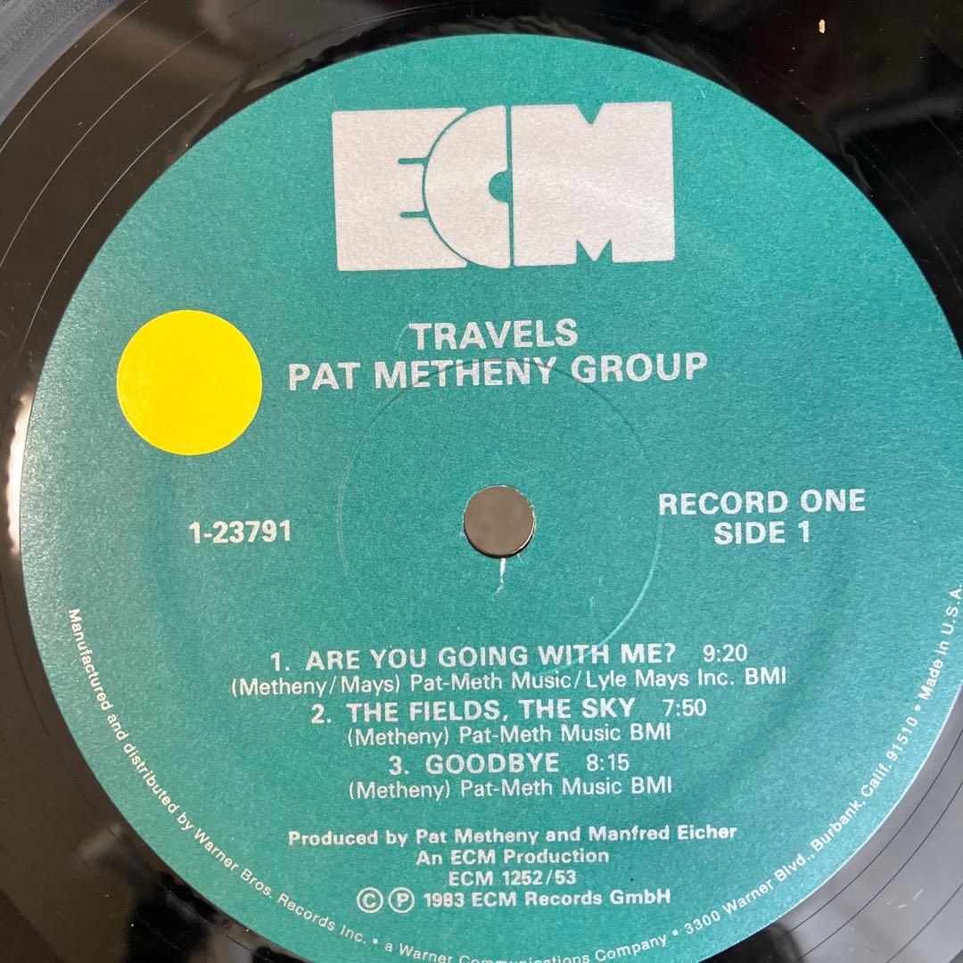 Pat Metheny Group - Travels 2LP Live Jazz Fusion ECM 1983 US Pressing