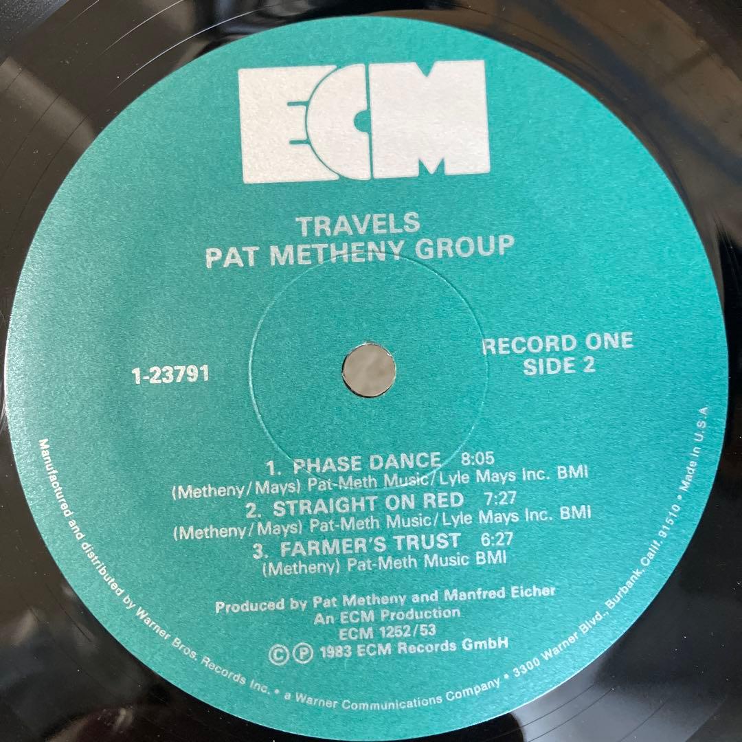 Pat Metheny Group - Travels 2LP Live Jazz Fusion ECM 1983 US Pressing