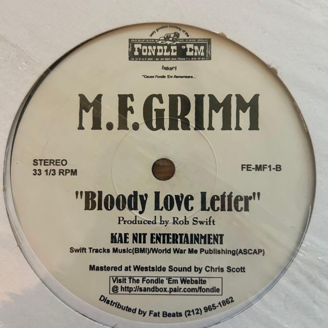 M.F. Grimm - Do It For The Kids 12" Vinyl Rob Swift Fondle 'Em Hip Hop