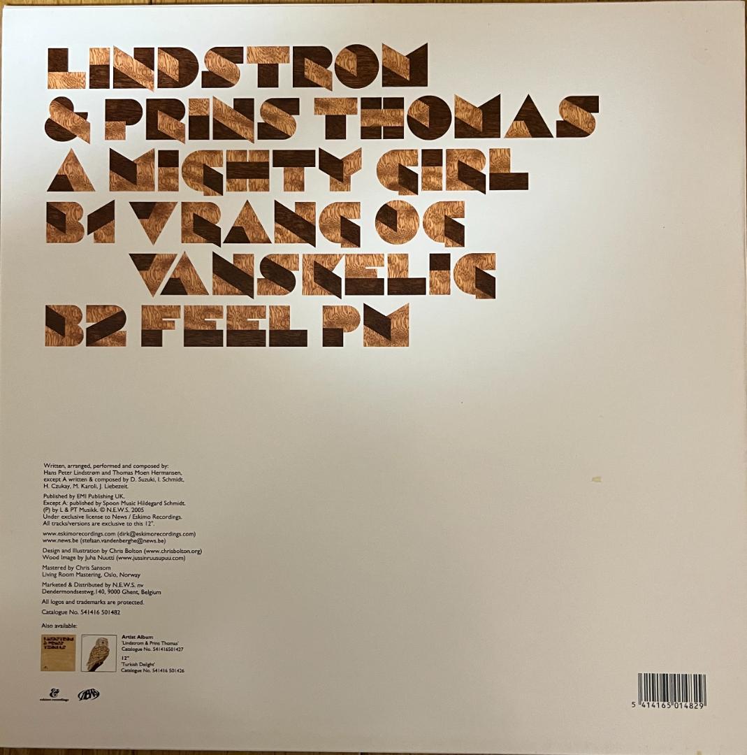 Lindstrom & Prins Thomas - Mighty Girl 12" Vinyl EP 2006 Eskimo Recordings