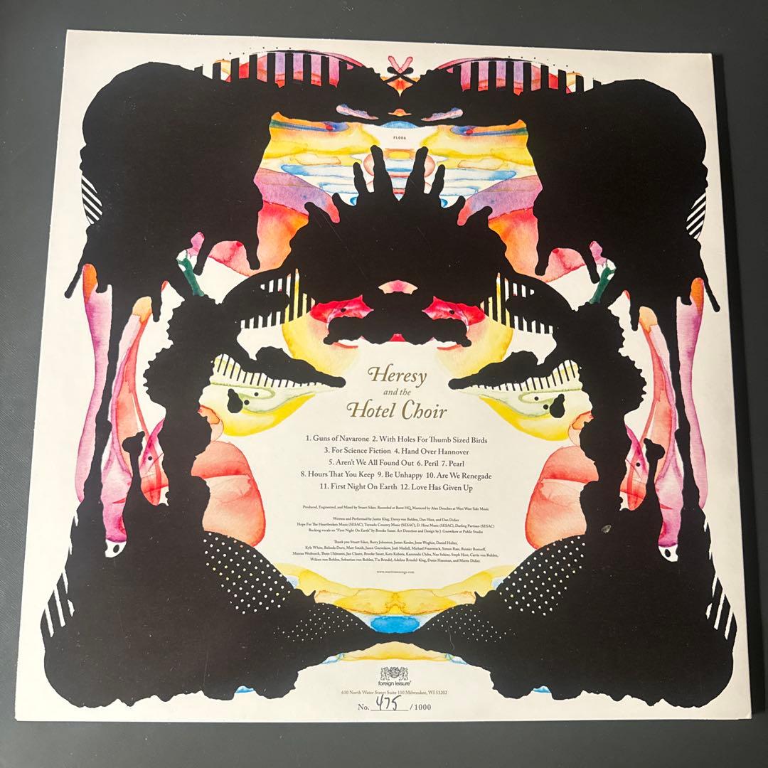 Maritime - Heresy and the Hotel Choir Limited Brown Vinyl LP #475/1000