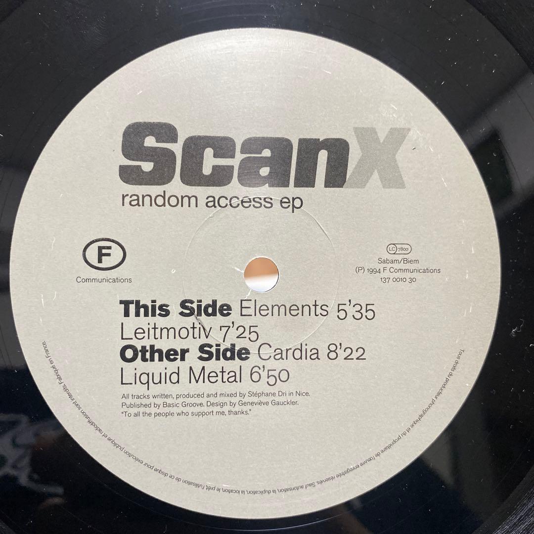 ScanX - Random Access EP (1994) 12" Silver Vinyl Techno F Communications France