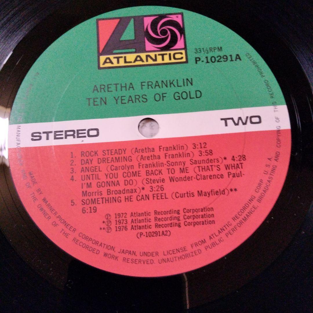 Aretha Franklin Ten Years Of Gold Japan Vinyl LP P-10291A Obi Soul Classic