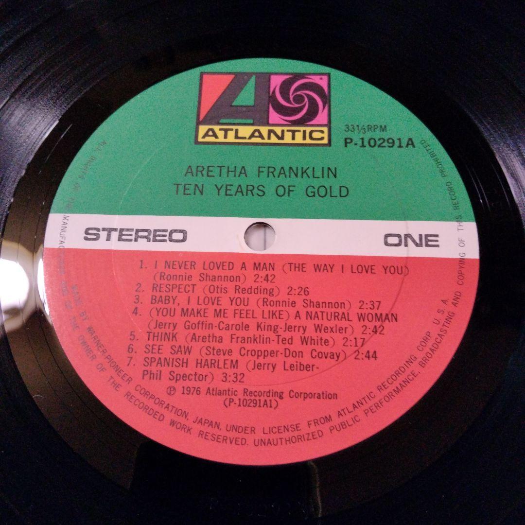 Aretha Franklin Ten Years Of Gold Japan Vinyl LP P-10291A Obi Soul Classic