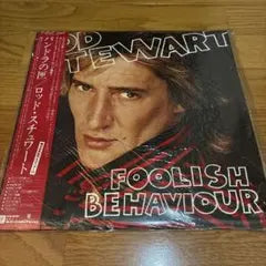 Rod Stewart Foolish Behaviour LP Vinyl 1980 Japan Pressing with Obi Strip