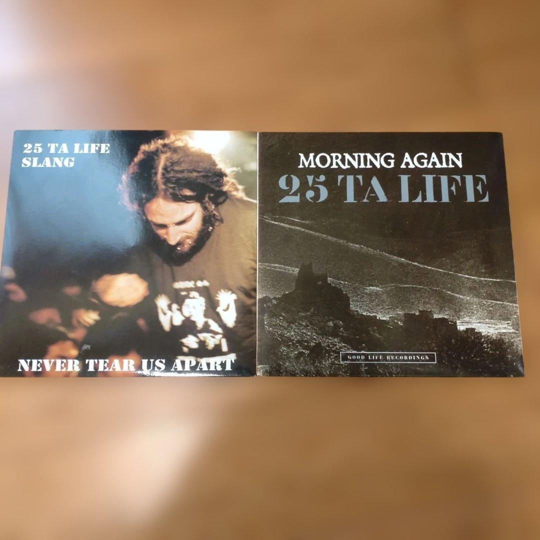 25 TA LIFE / MORNING AGAIN - Never Tear Us Apart 7" Vinyl Split Japan HC Punk