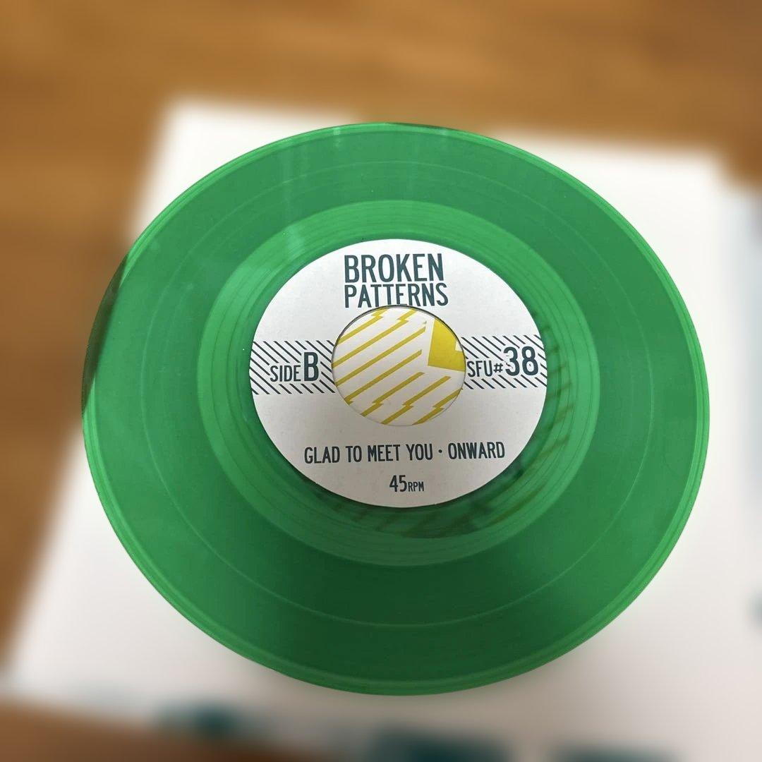 Broken Patterns 7" Vinyl EP Green Transparent Color Disc Six Feet Under Records