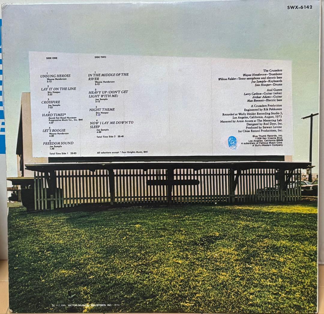 The Crusaders Unsung Heroes Jazz Fusion LP Tokyo Obi Good Condition | Japansoundstore