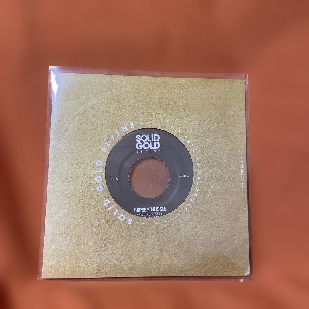 Nipsey Hussle - Down As A Great 7" Vinyl Single Solid Gold Sevens Orange
