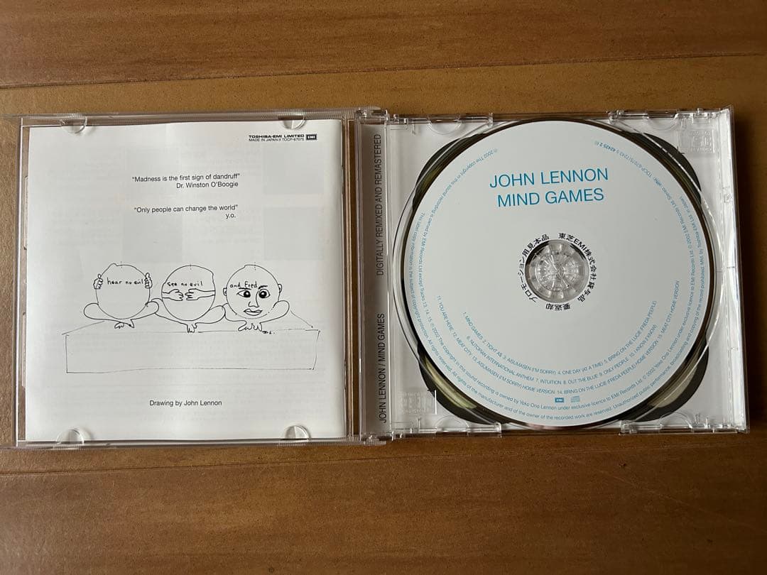 John Lennon Mind Games CD Japan Press Limited Paper Sleeve Obi Promo Sample