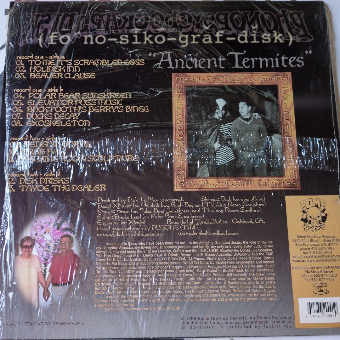 DJ Disk - Ancient Termites 2LP 1998 Bomb Hip-Hop Experimental Turntablism Vinyl