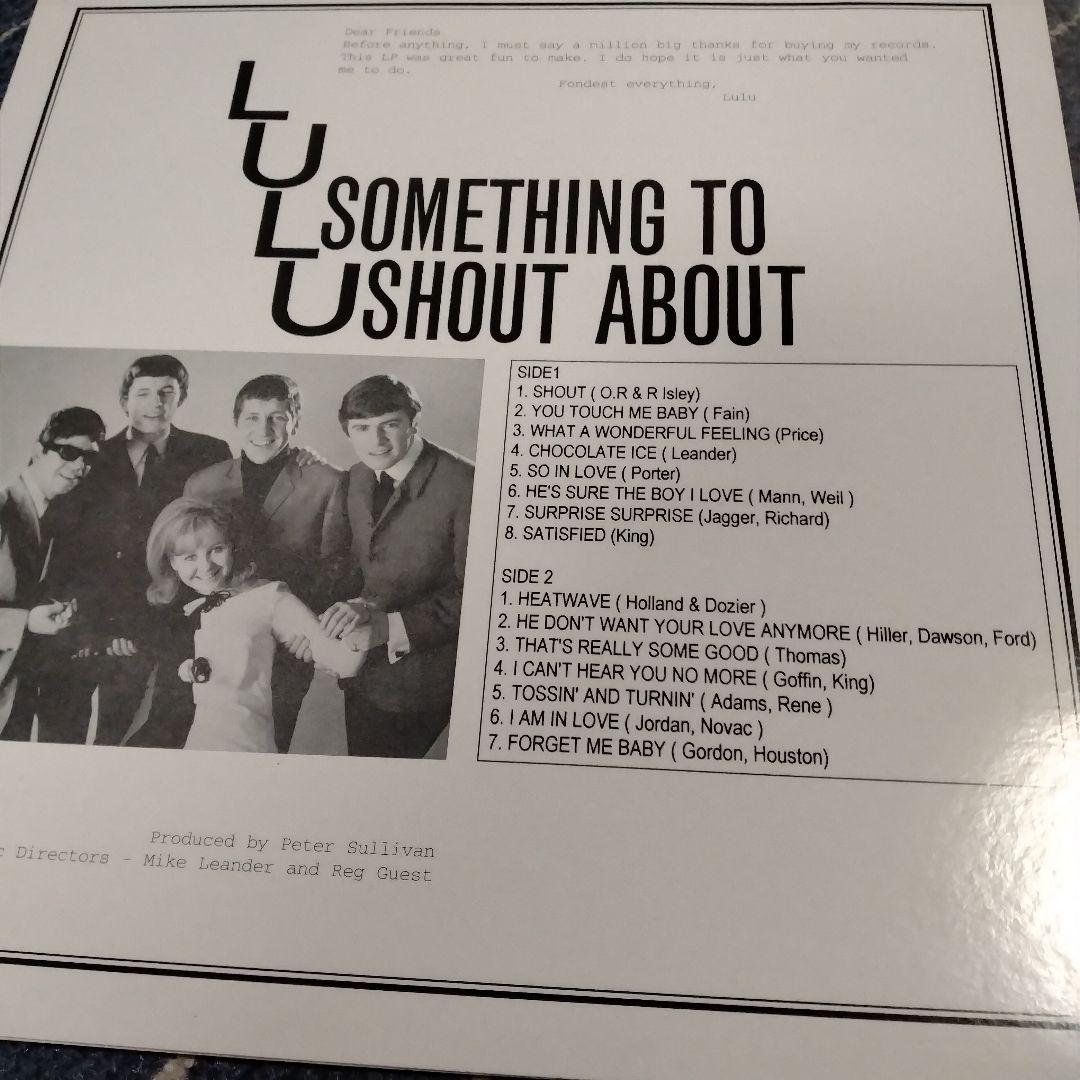 Lulu "Something to Shout About" Vinyl Record 12" 33RPM  Black Excellent | Japansoundstore