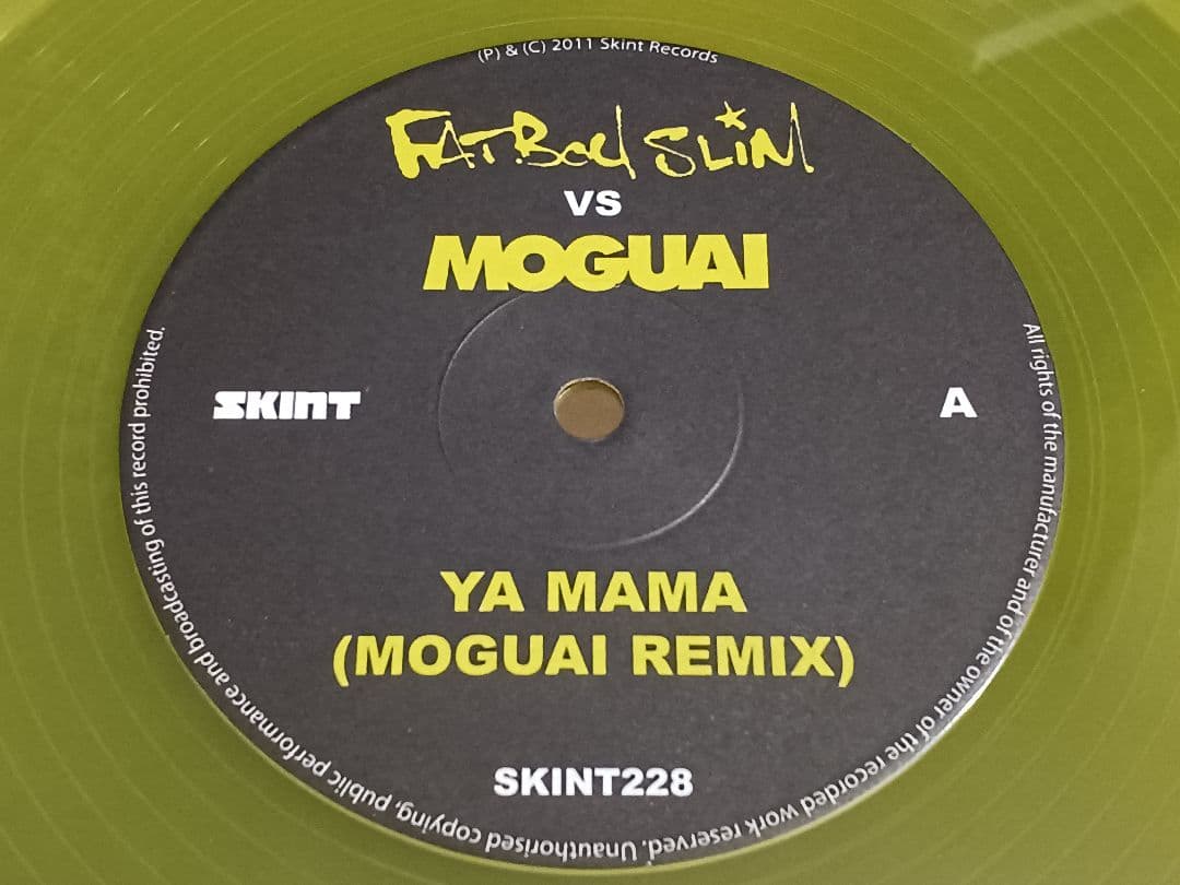 Fatboy Slim vs Moguai Ya Mama Remix 12" Vinyl Record Skint 2012 Used | Japansoundstore