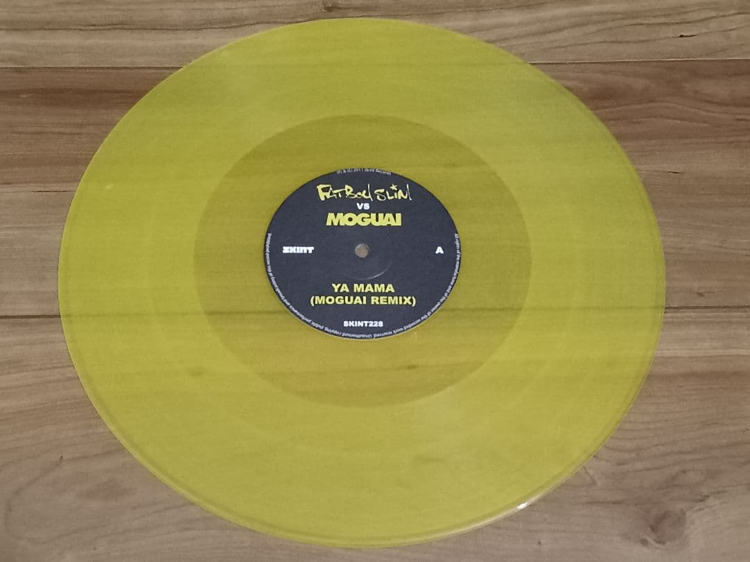 Fatboy Slim vs Moguai Ya Mama Remix Limited Yellow Vinyl 12" Skint Records