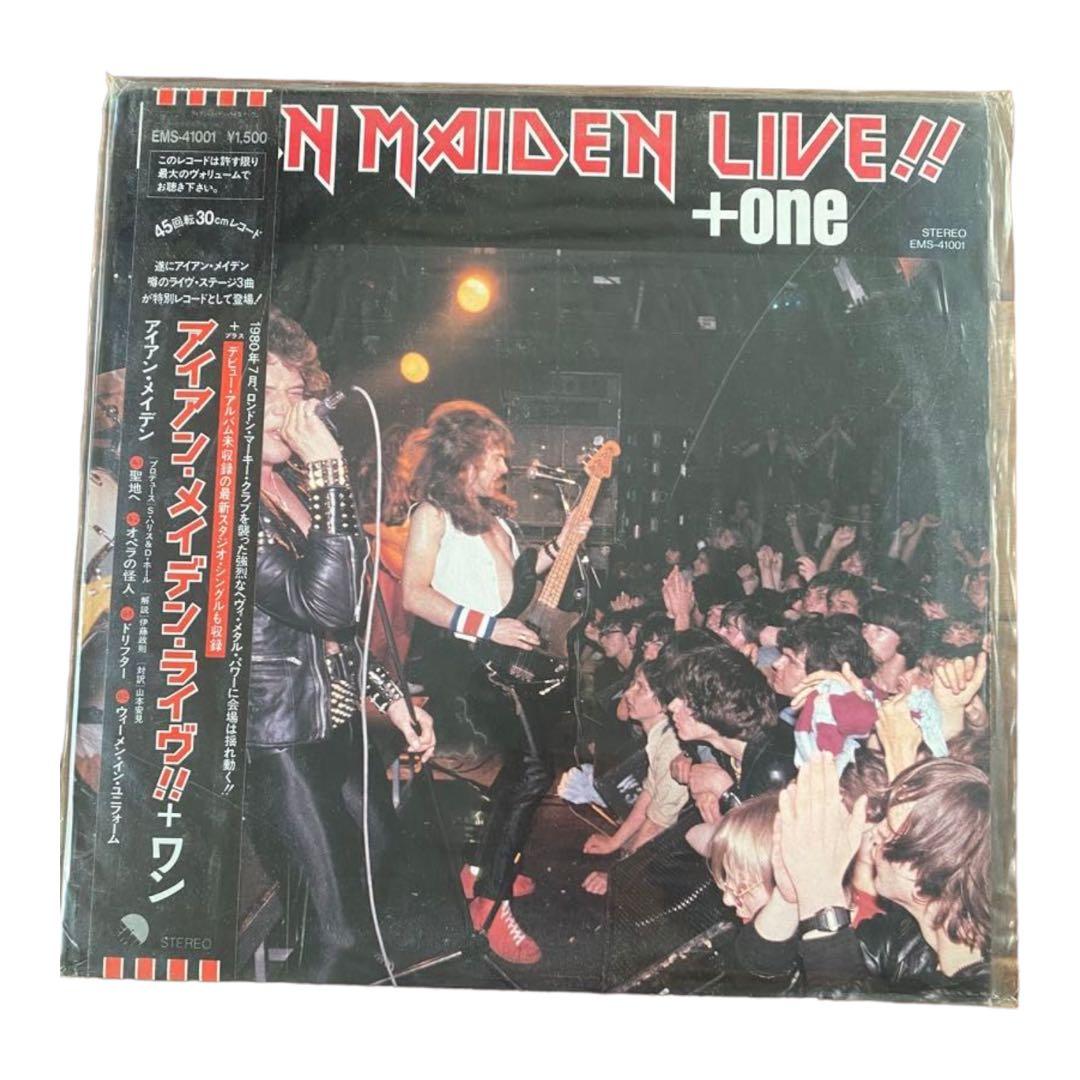 Iron Maiden Live!! +one EP Japan Vinyl LP Obi 1980 EMI EMS-41001 NWOBHM