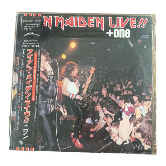 Iron Maiden Live!! +one EP Japan Vinyl LP Obi 1980 EMI EMS-41001 NWOBHM