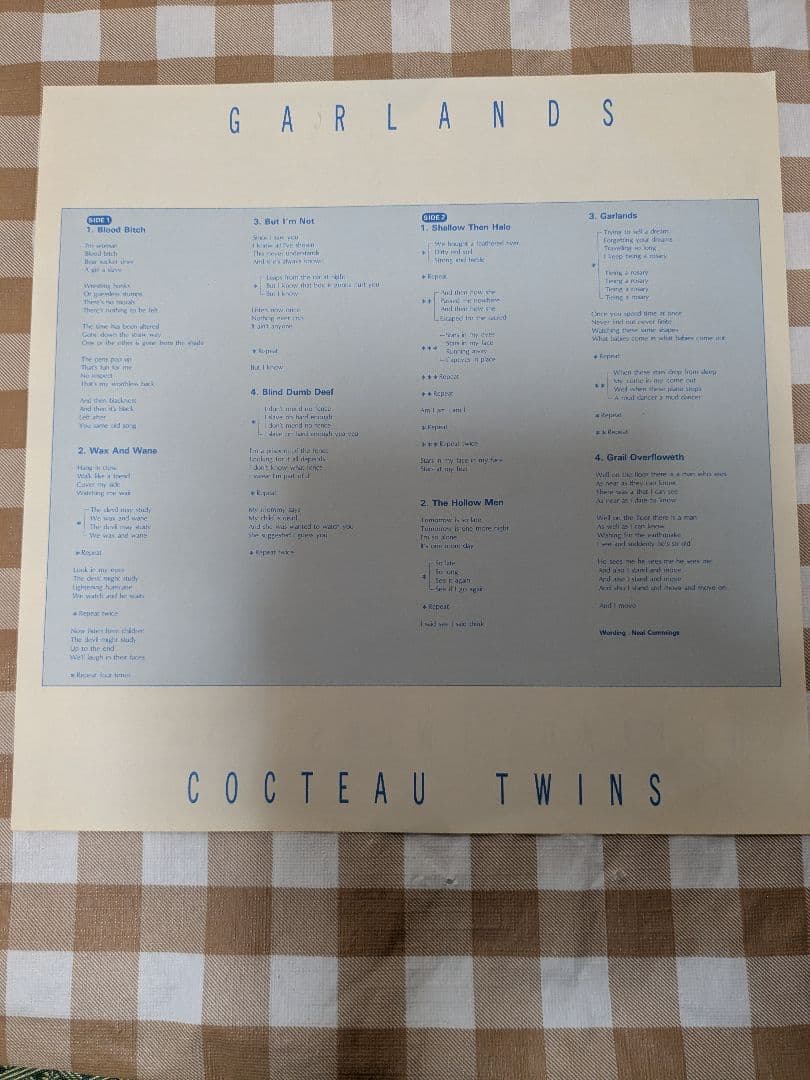 Cocteau Twins Garlands Vinyl LP Japan Obi 1982 Post-Punk Dream Pop 4AD SP25-5048