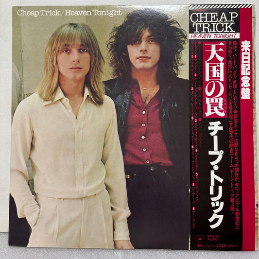 Cheap Trick Heaven Tonight Japan LP w/ Obi Hard Rock Classic Import Vinyl