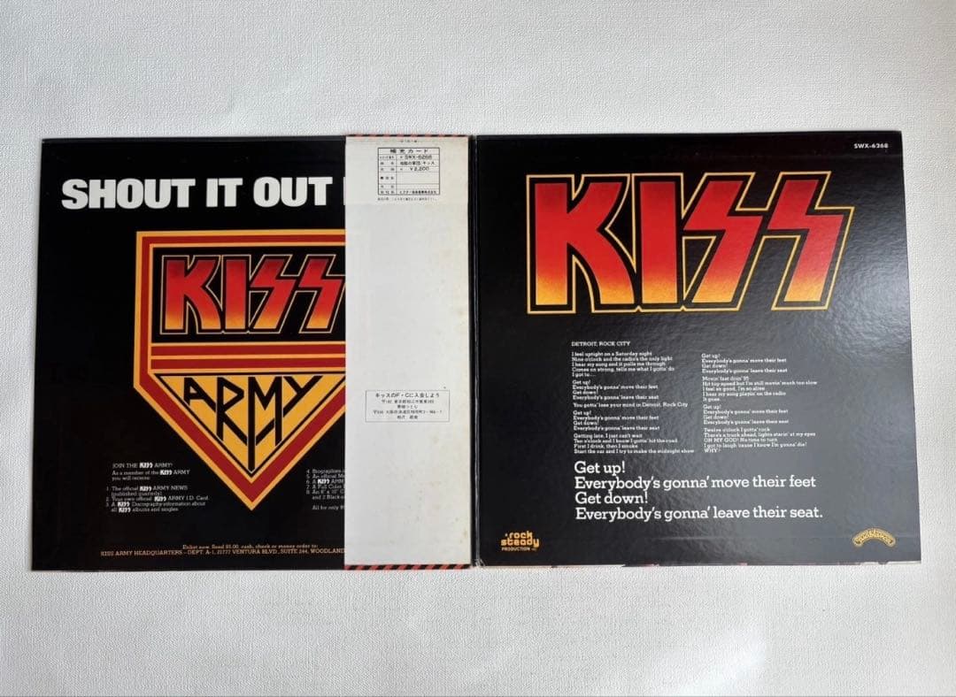 KISS Destroyer LP Vinyl Japan Pressing with Obi Strip SWX-6268 Rock Album