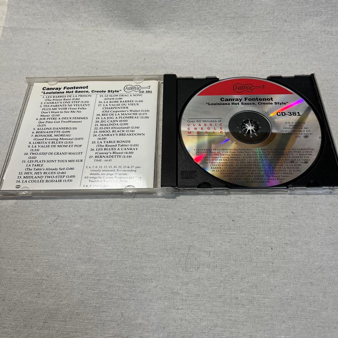Canray Fontenot Louisiana Hot Sauce Creole Style CD 1992 Arhoolie Folk Blues