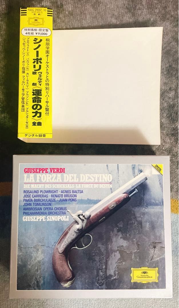 Giuseppe Sinopoli Verdi La Forza Del Destino 4CD Box Set Japan Press with OBI