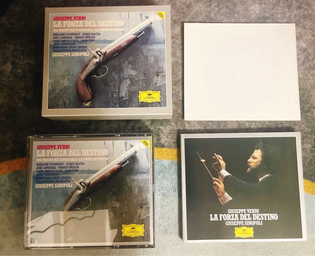 Giuseppe Sinopoli Verdi La Forza Del Destino 4CD Box Set Japan Press with OBI